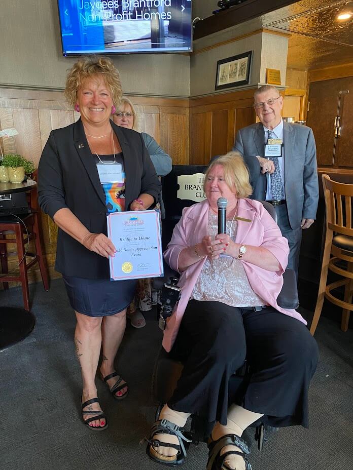 Laurie Macintyre &amp; Councillor Linda Hunt